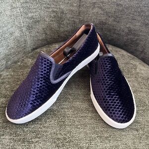 Jimmy Choo women velvet Purple Slip-On Shoes